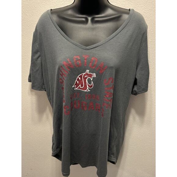 Women’s Washington State Cougars‎ Vneck Shirt Size XL - Picture 1 of 4